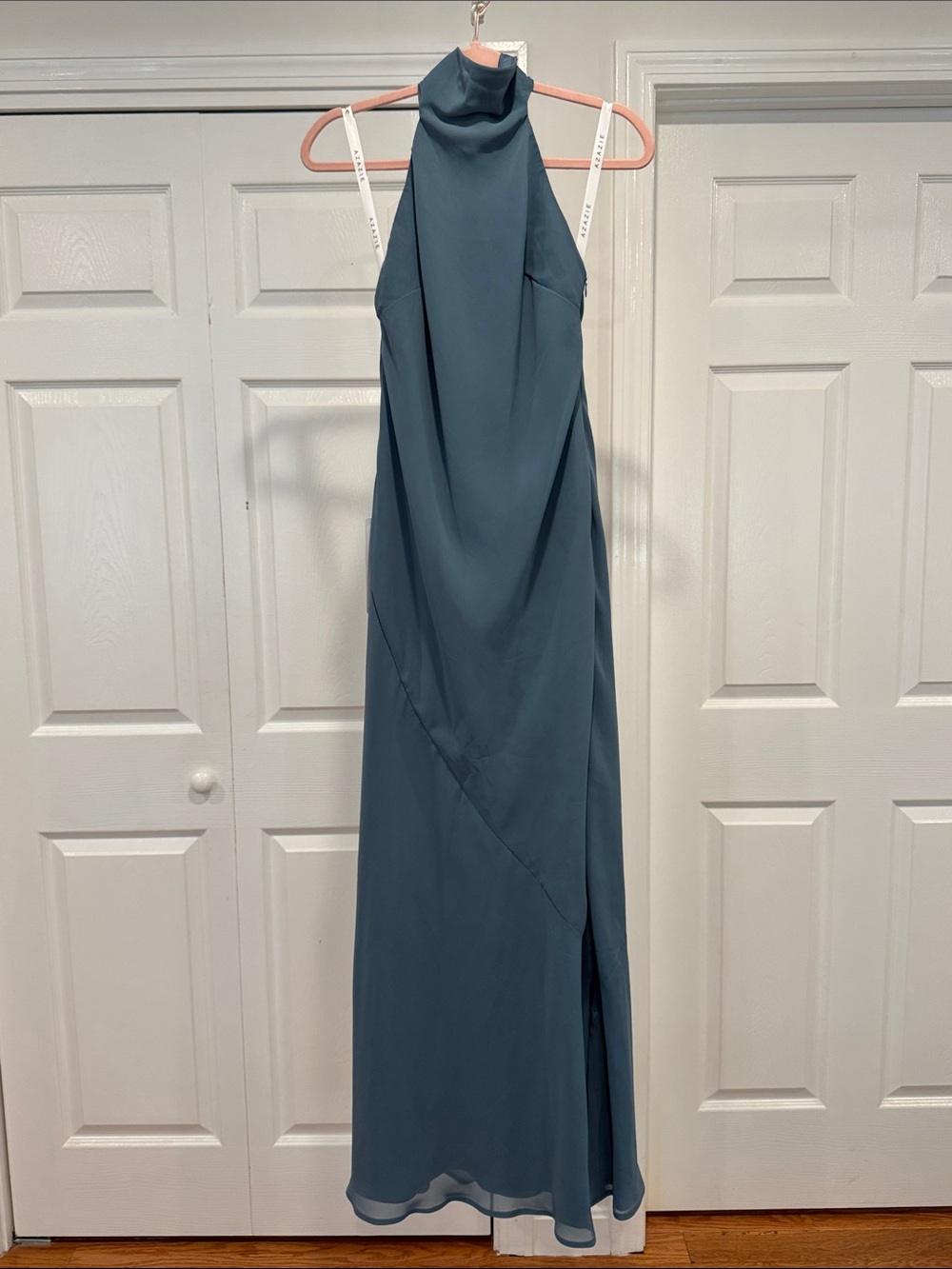 NWT Azazie Velli Twilight Mermaid High Neck Chiffon Dress